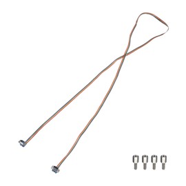 sourcing map IDC Serial Cable Rainbow Wire Flat Ribbon Cable DB9 Male to DB9 Male 78.7 Inch Length 2.54mm Pitch Breadboard Jumper Wires for Electronic Projects