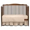 Solid 3 Piece Crib Bedding Set, Ecru