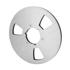 Tape Empty Reel, Stainless Steel Screw 3 Holes 1/4 10.5 Inch Empty Rewind Spool for Spool Tape Recorder (Silver)