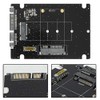 Adaptador NGFF a SATA, 2 en 1 Mini M.2 NGFF