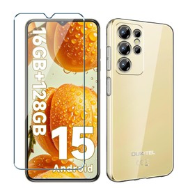 Xiangyun Handyhülle für Oukitel C1 Hülle mit 1 Stück Panzer Schutz Glas Schutzfolie, Transparent Silikon Soft Crystal Clear Kratzfest TPU Case Schutzhülle (6.52")