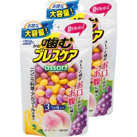 (Bulk Purchase) Chewing Breath Care, Breath Refreshing Gummies, Assorted, 3 Flavors Included, Pouch Type, 100 Tablets x 2 Packs (200 Capsules)