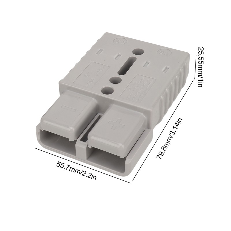 175A Battery Quick Connect Disconnect Connector 1/0 AWG 600V Wire