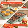 Bella 10"x 20" Ceramic Fold-n-Store Dual Temp Griddle, Fits-anywhere™ Kitchenware,