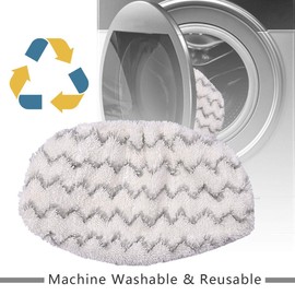 KEEPOW Steam Mop Pads Compatible with Bissell Powerfresh 1252, 1606670, 1543, 1543A, 1132, 1652, Fit Symphony Hard Floor Vacuum Steam Cleaner Series (6 Pack)