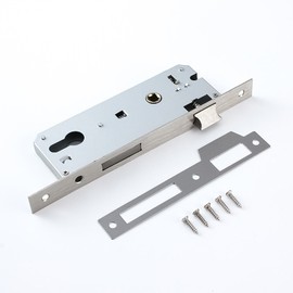 Stainless Steel Garden Door Lock, Tubular Frame Mortise Lock 85 mm Backset 30 mm Stainless Steel Mortice Lock Door Lock Insert for Left/Right (Size: 85 x 30 mm)