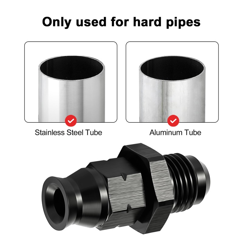EVIL ENERGY 6AN Male to 1/4" Hardline Compression Fitting Adapter