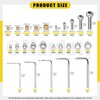 Mardatt 385 Pieces M2 M2.5 M3 M4 M5 Brass Threaded