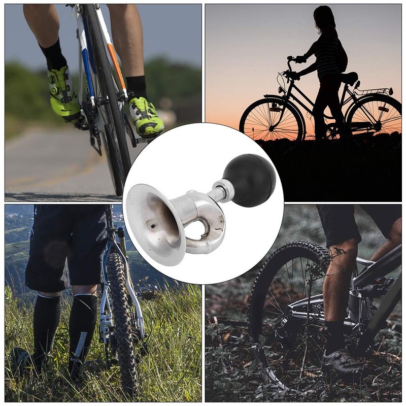 VGEBY1 Braided Bicycle Horn Bicycle Handlebar Horn with Loud Alarm
