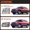 AXLAHA 2003 2004 2005 2006 Chevy Silverado Headlights Assembly for