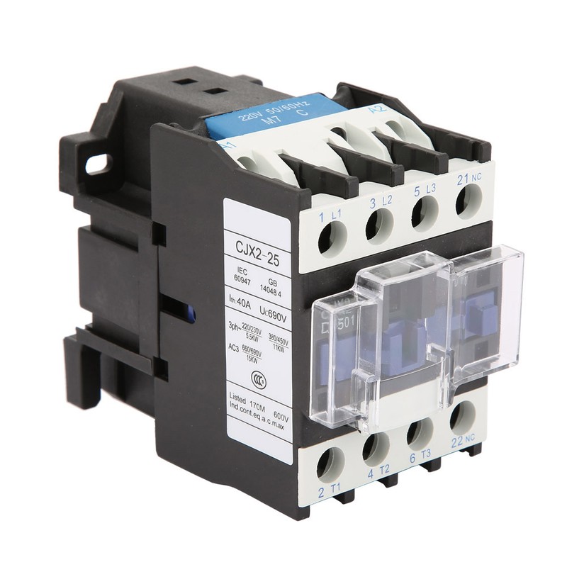 CJX2-2501 High Sensitivity Industrial Electric AC Contactor 25A