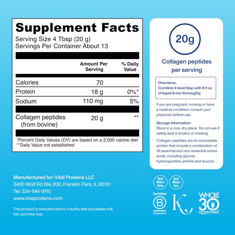 Vital Proteins Vital Proteins Collagen Peptides Powder 9.33OZ and Bovine