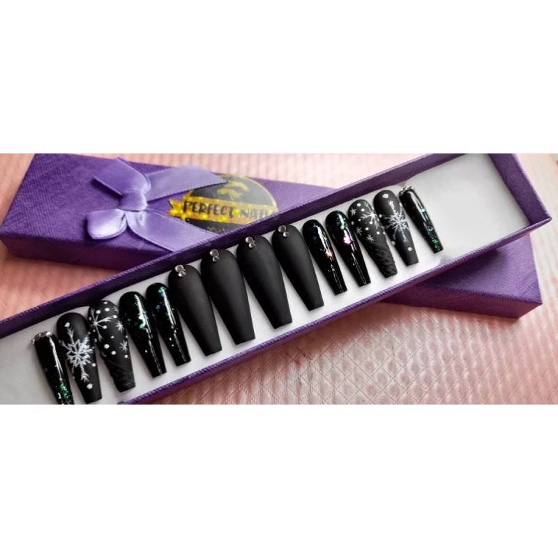 Perfect Nails Press On Uñas Press On Navidad
