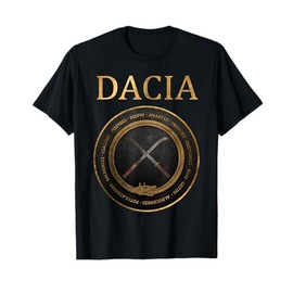 Agema Apparel Dacia Ancient Dacian Tribes Symbol T-Shirt - Unisex-Adults, Black, Small