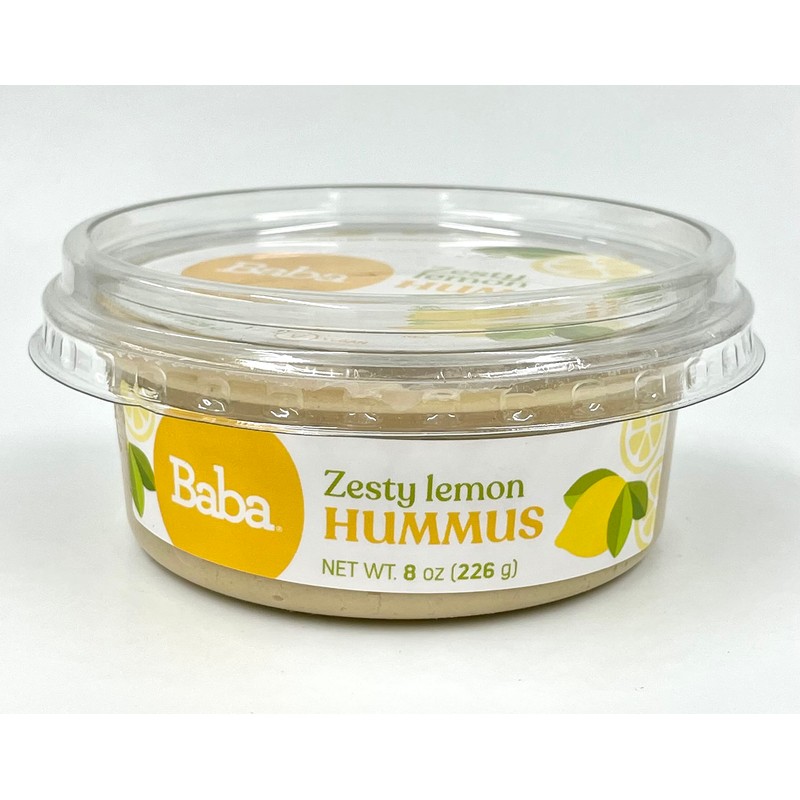 Baba Small Batch Organic Hummus (8 oz, 6 Pack) -