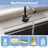 Walquicks Diatomite Faucet Absorbent Mat, 60cm×10cm Long Sink Splash Guard,