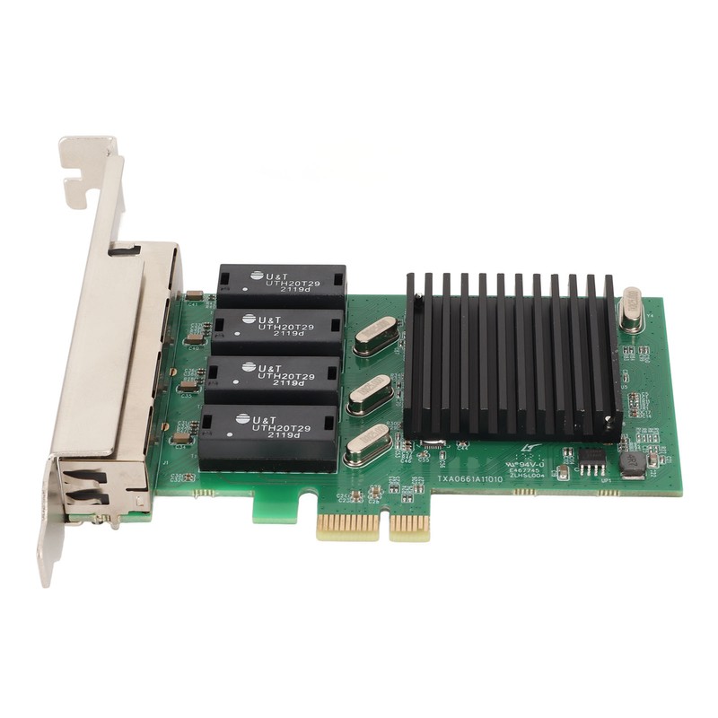 PCIe Network Card 4 Port 1000Mbps Transmission PCI Express 1.1