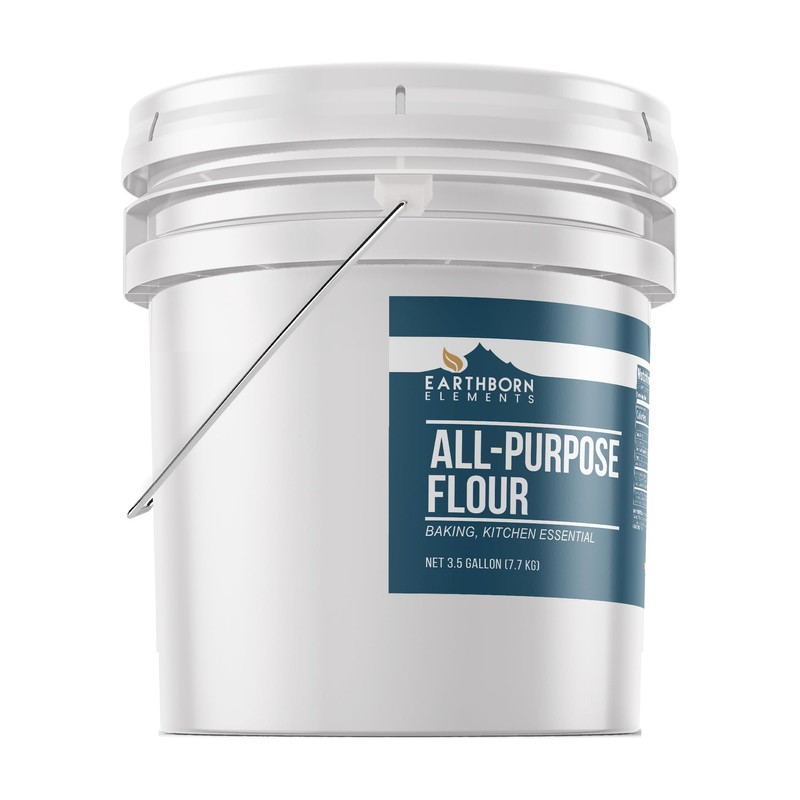 Earthborn Elements All-Purpose Flour, 3.5 Gallon Bucket, Bulk Size, Kitchen