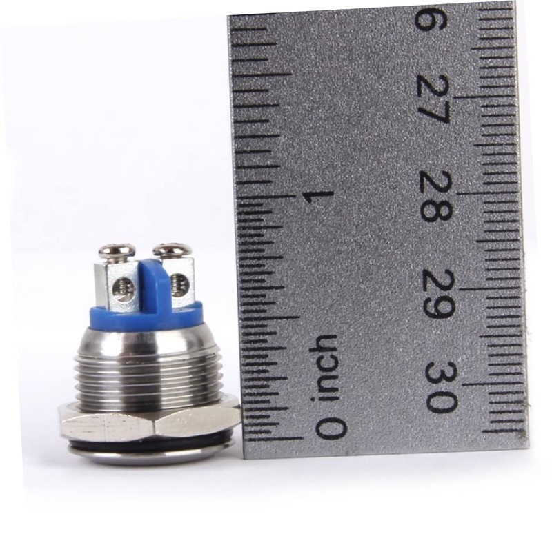 SUPVOX Metal Momentary Push Button for Doorbell Boat Car Self-reset
