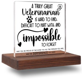 Veterinarian Gifts, Veterinarian Office Decor, Veterinarian Gifts for Women Men, Veterinarian Decor, Appreciation Thank You Gifts for Veterinarian Decorations Decorative Signs Plaques ABC69