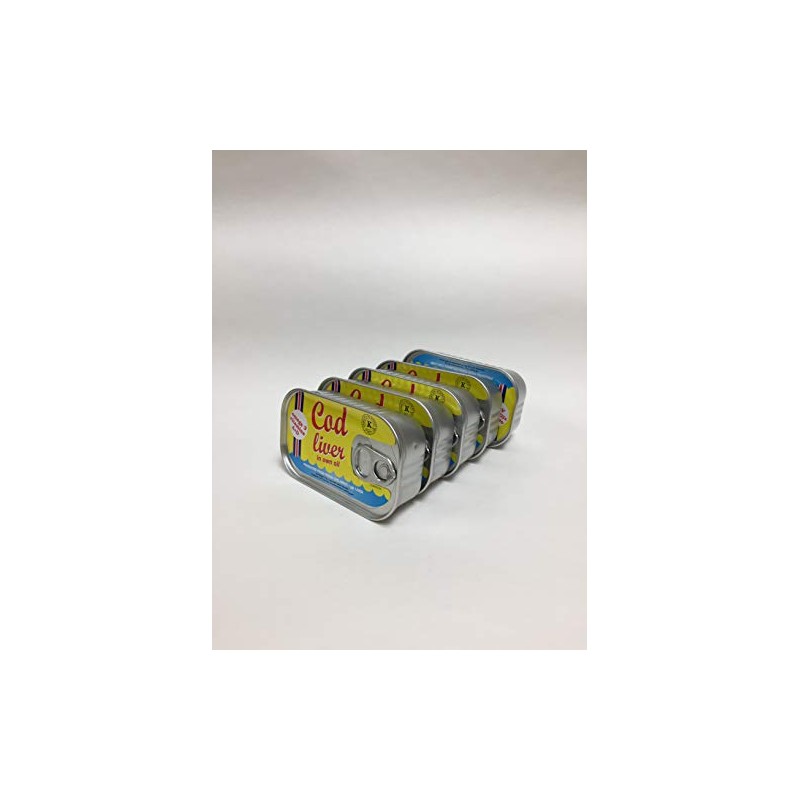 Threeline Icelandic Natural Cod Liver in Own Oil 121g /