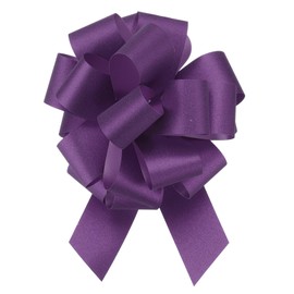 MECCANIXITY 10pcs 11" Glitter Car Large Pull Bow Gift Wrapping Bows for Christmas Flower Presents Birthday Wedding Car, Purple