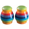 Hand Painted Rainbow Stripe Salt and Pepper Shakers