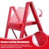 3 Step Ladder Stool for Adults, Folding Steel Step Stool