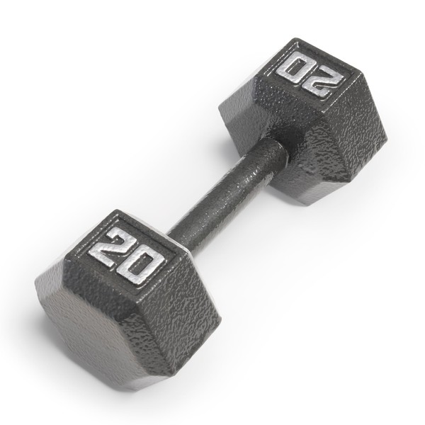 Marcy 20lb Cast Iron Hex Dumbbell, Single, IV-2020