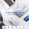 HXSJ T40 T40 Wireless Mouse 2.4G+BT5.1+BT5.1 USB Receiver Triple Modes