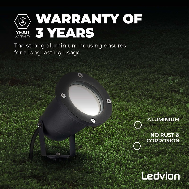 Ledvion - LED spotlight, aluminium, IP65, 5 W, 6500 K,