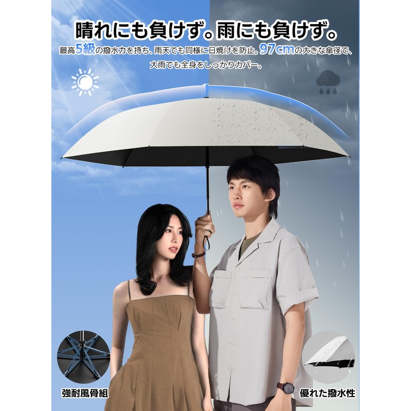 Parasol, UV Protection, 100% Light Blocking and Heat Blocking, 7.1