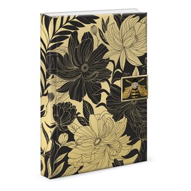 ‎Punch Studio Black Dahlias Brooch Journal (50443)