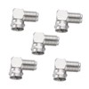 TEHAUX 5Pc Male to Female Right Angle Connector Adapter for