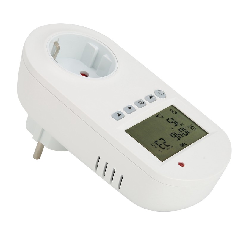 16A Plug‑in Thermostat Programmable Electric Heating Temperature Controller