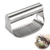 Stainless Steel Garlic Presser,2024 New Garlic Mincer Press Garlic Crusher