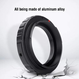 T2/T Mount Lens Adapter Ring Fit for All T/T2 Mounting Devices Fit for Canon DSLR Alloy Keep The Focus M42x0.75mm Thread Material Aluminum