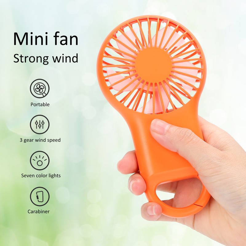 USB Charging Handheld Portable Fan 3 Speed Adjustable Mini Fashionable