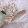 WANGCL Set of 2 Egg Spoons Mother of Pearl Handmade