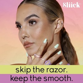 Sliick Crema depilatoria corporal para mujeres, crema depilatoria suave para pieles sensibles, depilación sin dolor para piernas, brazos y área del bi