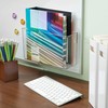 iDesign AFFIXX Plastic Wall Mount Organizer for Kitchen Bathroom, Office,