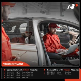 A-Premium 4-PC Reverse Backup Parking Assist Sensor Compatible with Select Infiniti & Nissan Models - Altima 2013-2018, Maxima 2016-2023, QX60 2017, QX80 2015-2017, Q70 2015, Q70L 2015