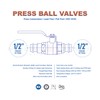 Everflow Supplies 310R012-NL 1/2" No Lead Full Port Ball Valve