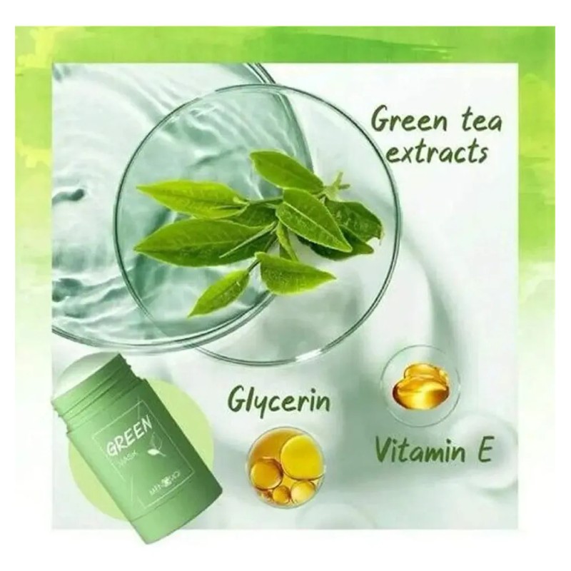 / Mascarilla Purificadora De Arcilla En Barra De Té Verde