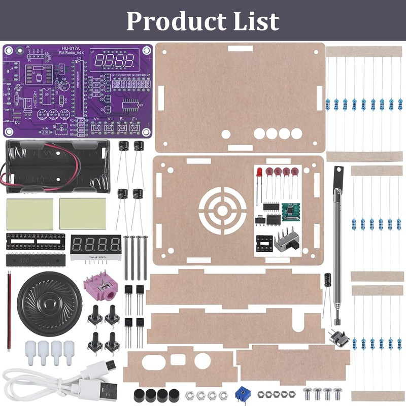 FM Radio Kit, Soldering Project Kits, DIY Electronics Kit FM