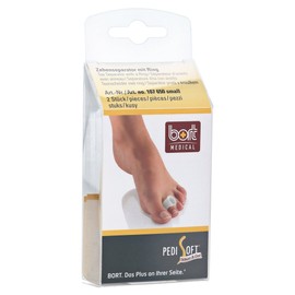 Bort Bort 107650 Small PediSoft Toe Separator Gel with Ring Set of 2, Small, Clear