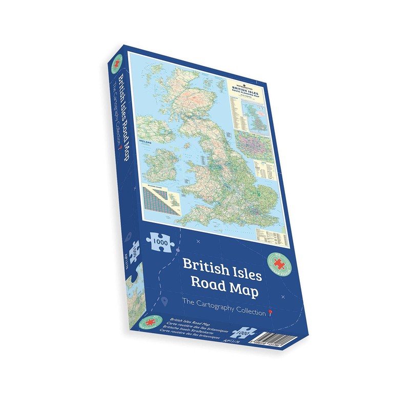 British Isles Road Map Jigsaw Puzzle 1000pc