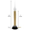Creative Hobbies 7 Inch Electric Rustic Country Candle Lamp with