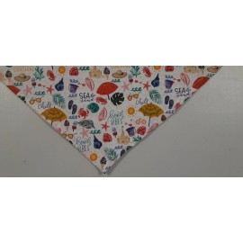 Buster Brown Dog Bandana/Scarf, Tie/Slide on, Nautical, Beach Vibes, XS, S, M, L - S