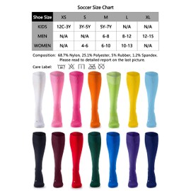 CelerSport 2 Pack Soccer Socks for Youth Kids Adult Over-The-Calf Socks with Cushion, Light Gray (2 Pack), Large